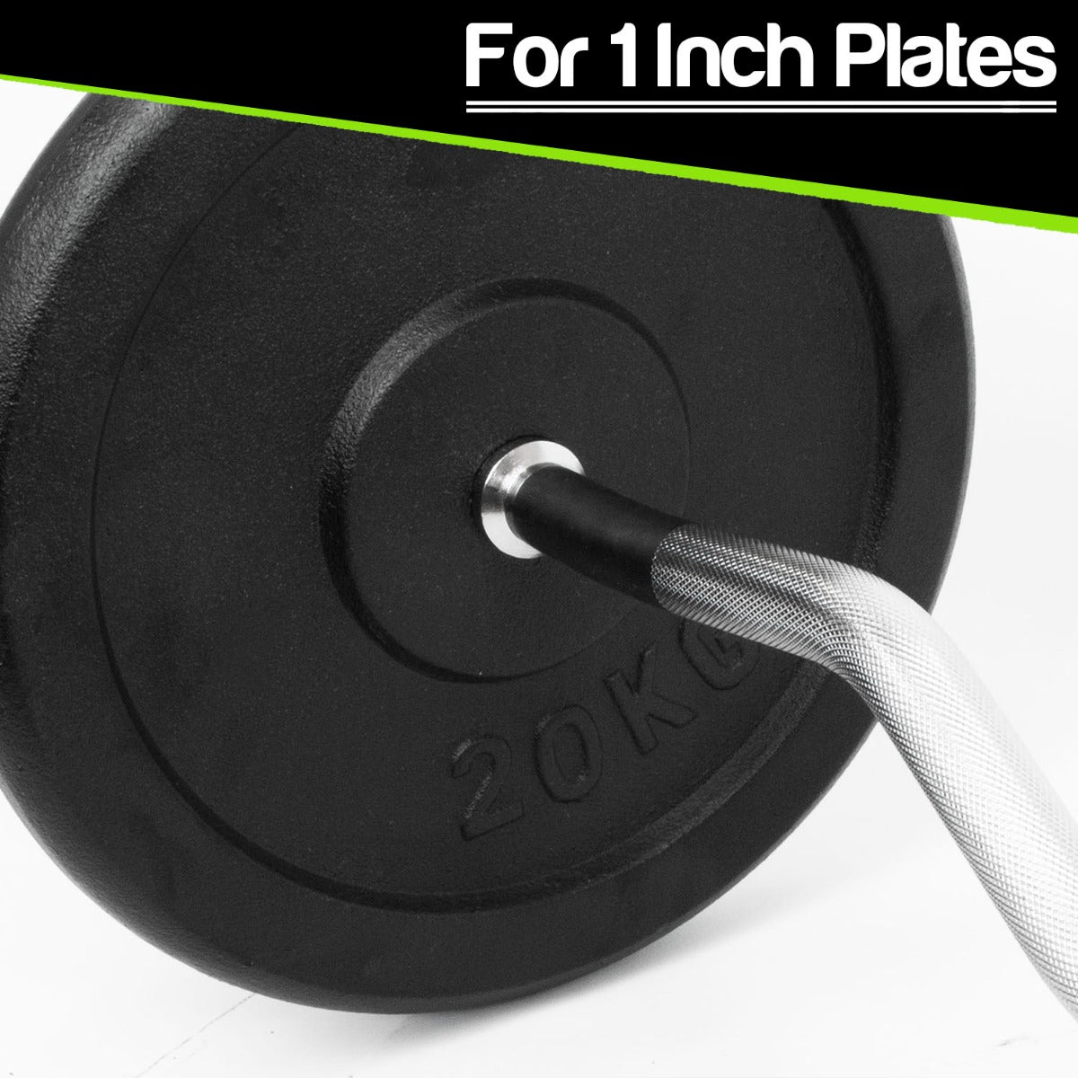 4ft Spinlock Barbell Straight 1" Weight Bar