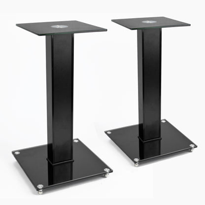 Black Glass Speaker Stands (Pair)