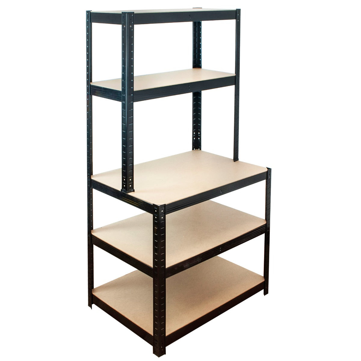 5-Tier Heavy Duty Garage Shelving Rack - Worktop