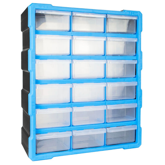18-Drawer Small Parts Storage Cabinet for Crafts & DIY