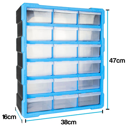 18-Drawer Small Parts Storage Cabinet Dimensions