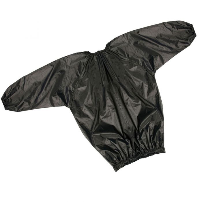 Black sauna suit on a white background