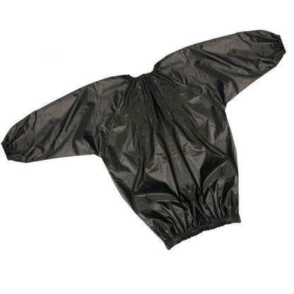 Black sauna suit on a white background