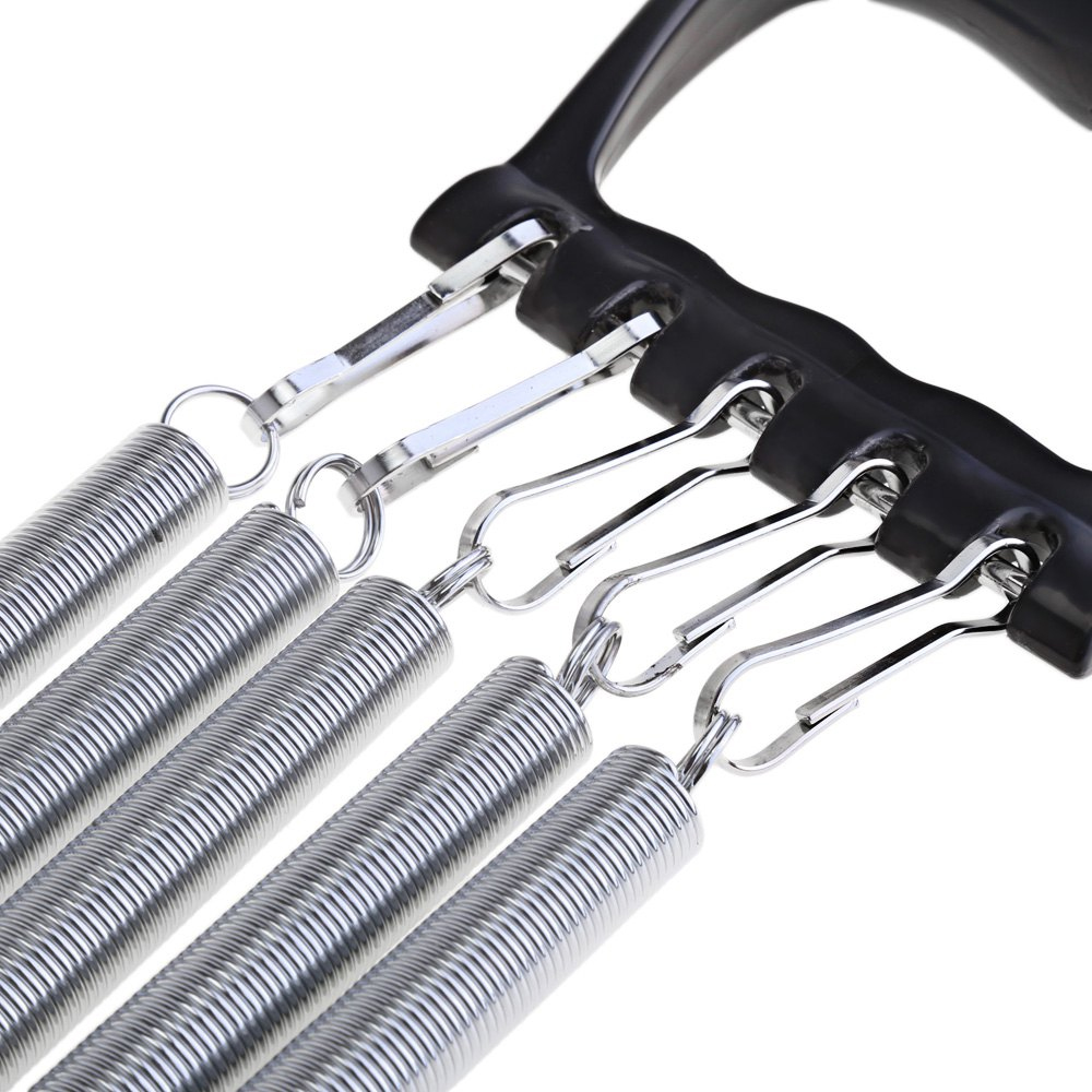 5 Spring Chest Expander with black handles and five adjustable resistance springs for upper body workouts