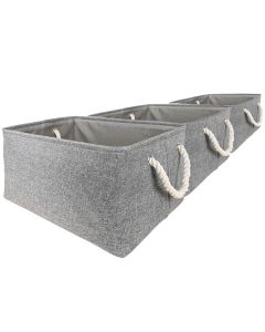 Pack of 3 Fabric Storage Boxes