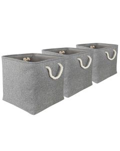 Pack of 3 Fabric Storage Cubes