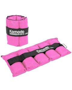 5kg Adjustable Ankle Weights Set Pink