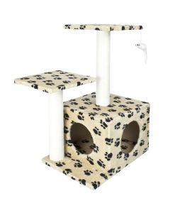 Cat Tree with Scratching Post - Beige