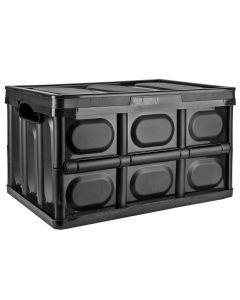 56L Black Folding Storage Box