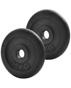 Iron Weight Plates - 2x 0.5kg