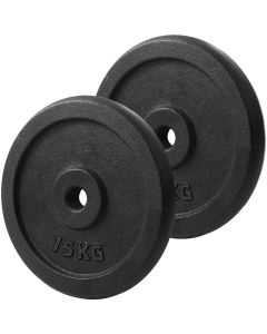 Iron Weight Plates - 2x 15kg