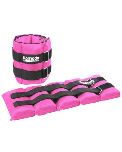 Pink Adjustable Ankle Weights - Max 10kg