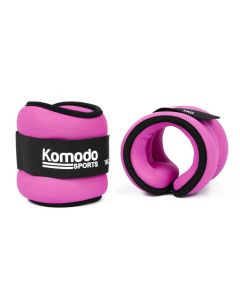 1kg Pink Neoprene Ankle Weights