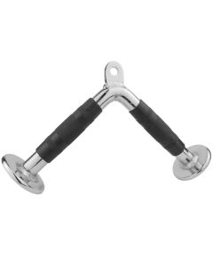 Tricep V Bar Gym Attachment with Rubber Grips