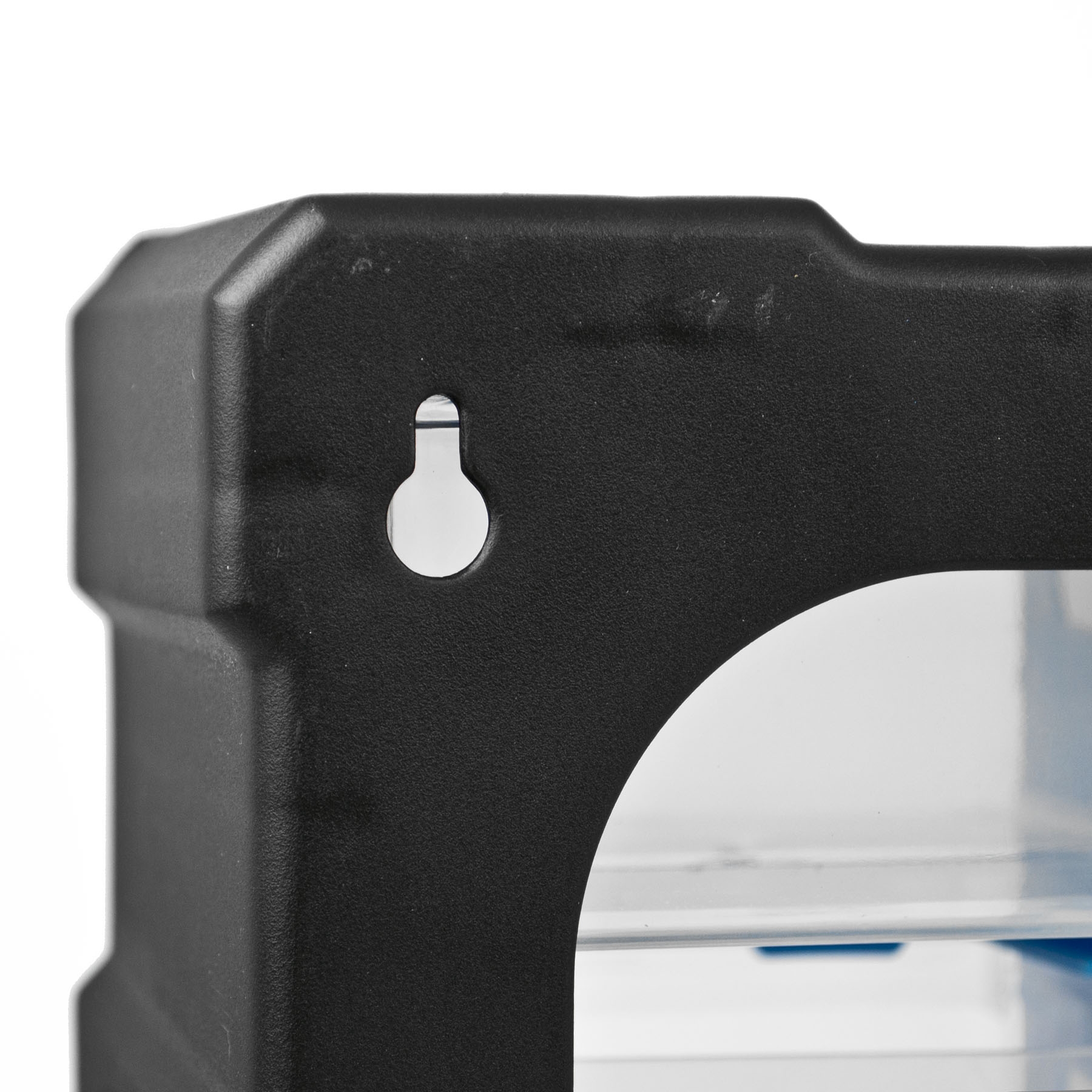 Stacked DIY plastic storage drawers unit with 22 compartments, featuring small and large drawers with handles and dividers.