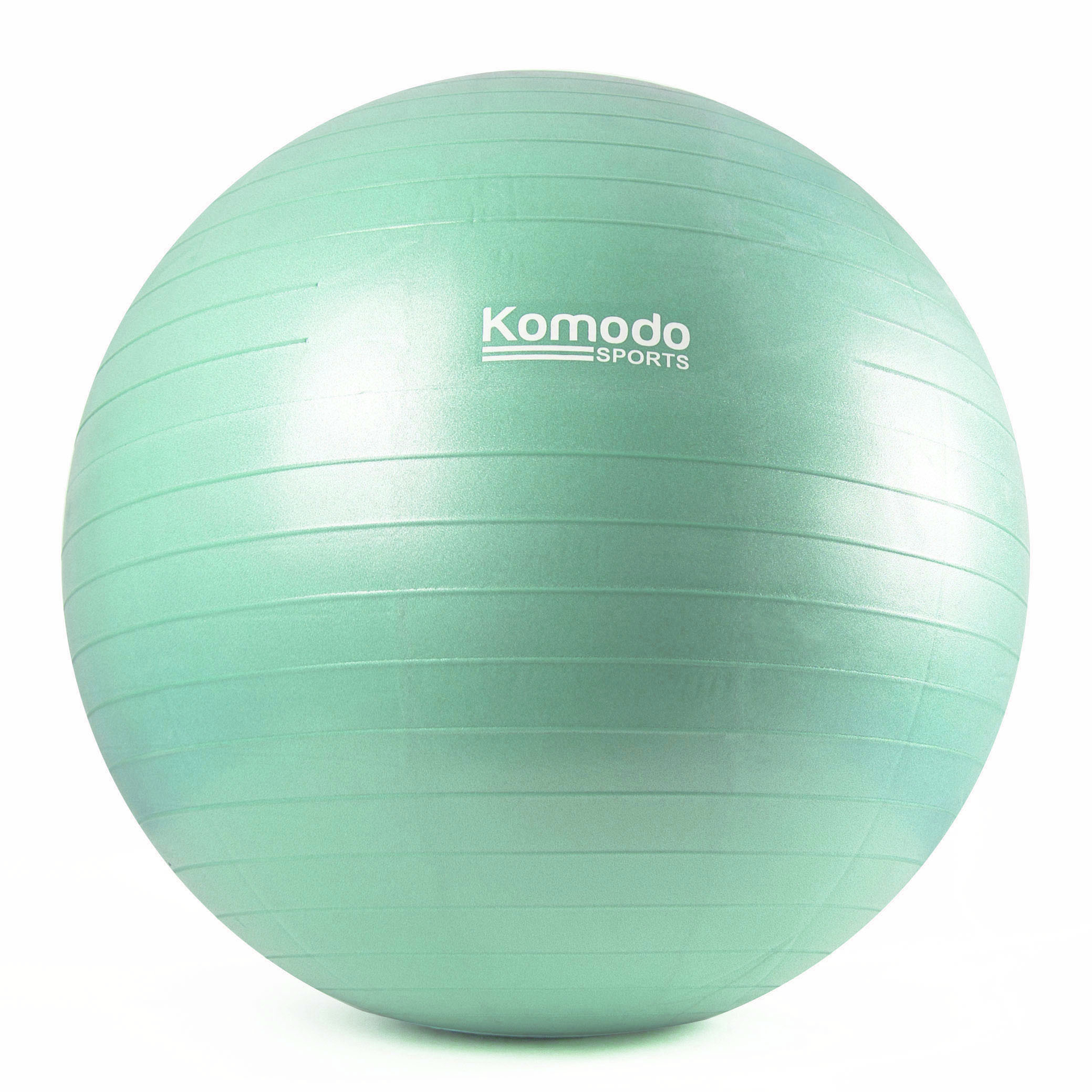Green 85cm core training ball on a white background, ideal for balance and strength exercises