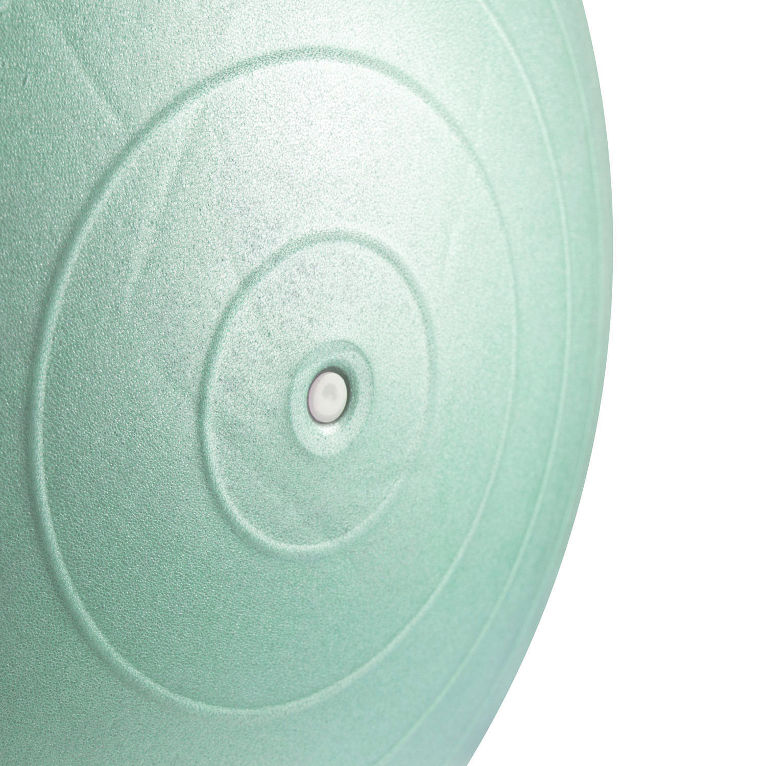 Green 85cm durable PVC exercise ball shown inflated, ideal for core strength, balance, and versatile workouts at home or gym