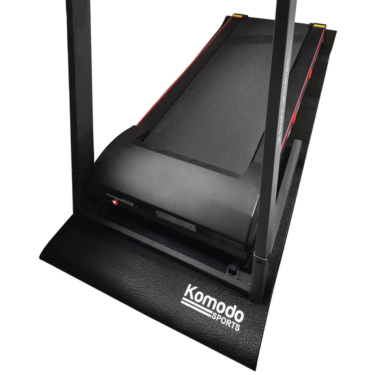 Indoor cycling mat under bike trainer and gym bench, 178cm x 75cm, cushioned to protect floor and reduce vibrations