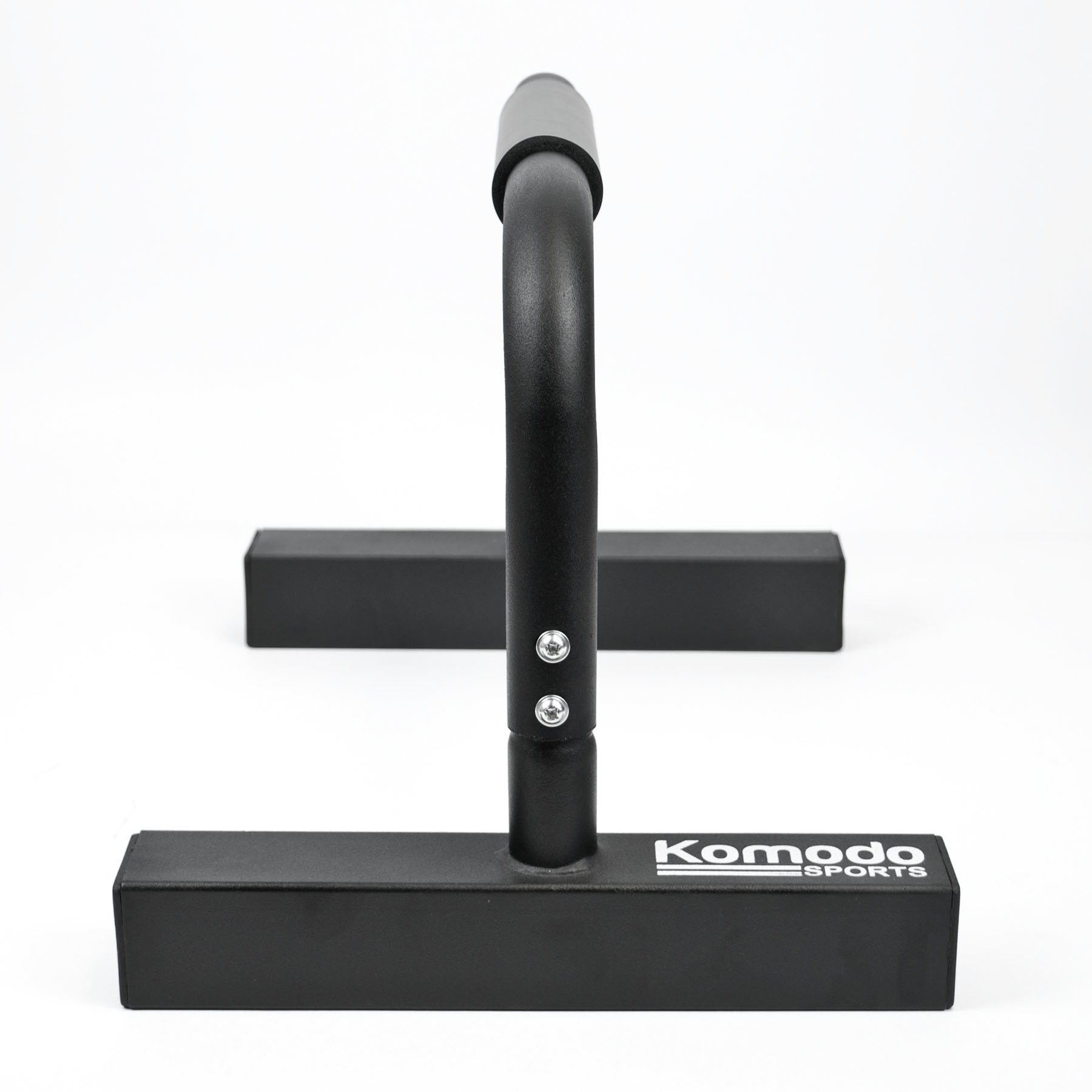 30cm parallel dip bars made of heavy duty steel tubing for strength training equipment in home gym setting