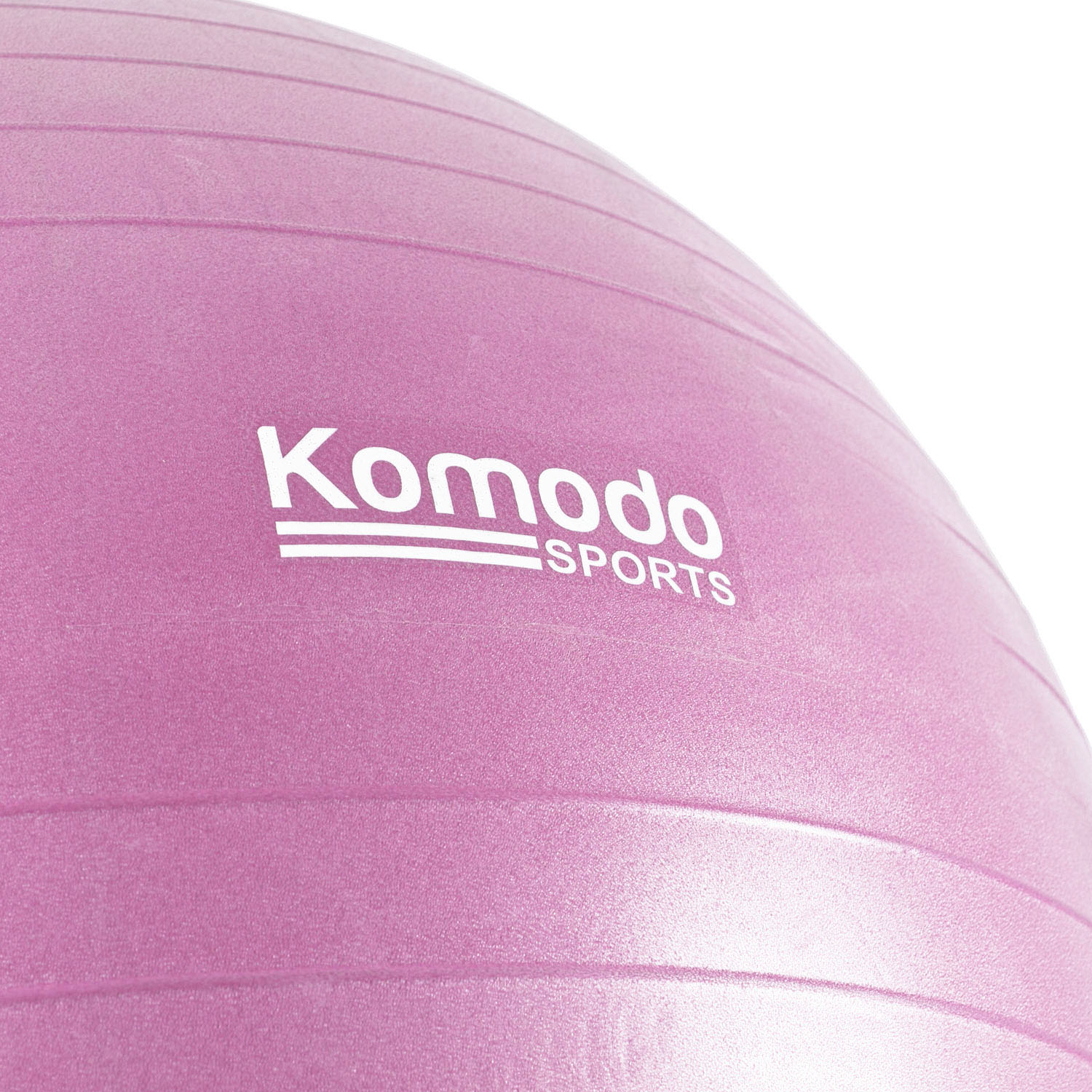Pink 85cm stability yoga ball on a white background, designed for core strength and balance training exercises