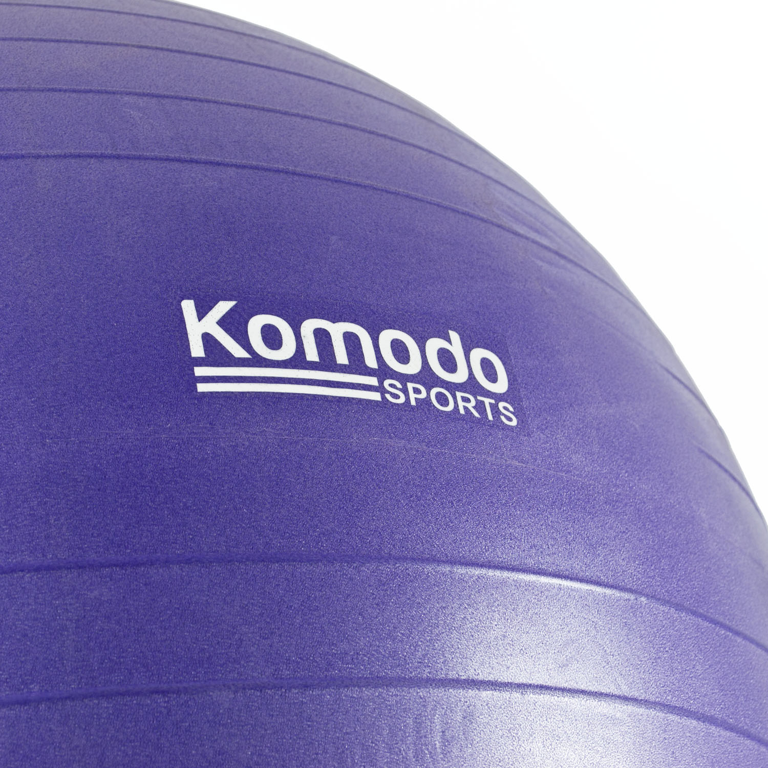 Purple 85cm balance training ball on a white background, ideal for core and stability exercises