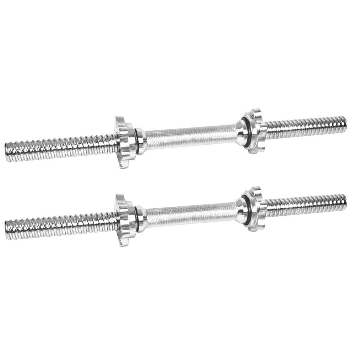 18 Inch Spinlock Dumbbell Bars - Heavy Duty Steel Pair