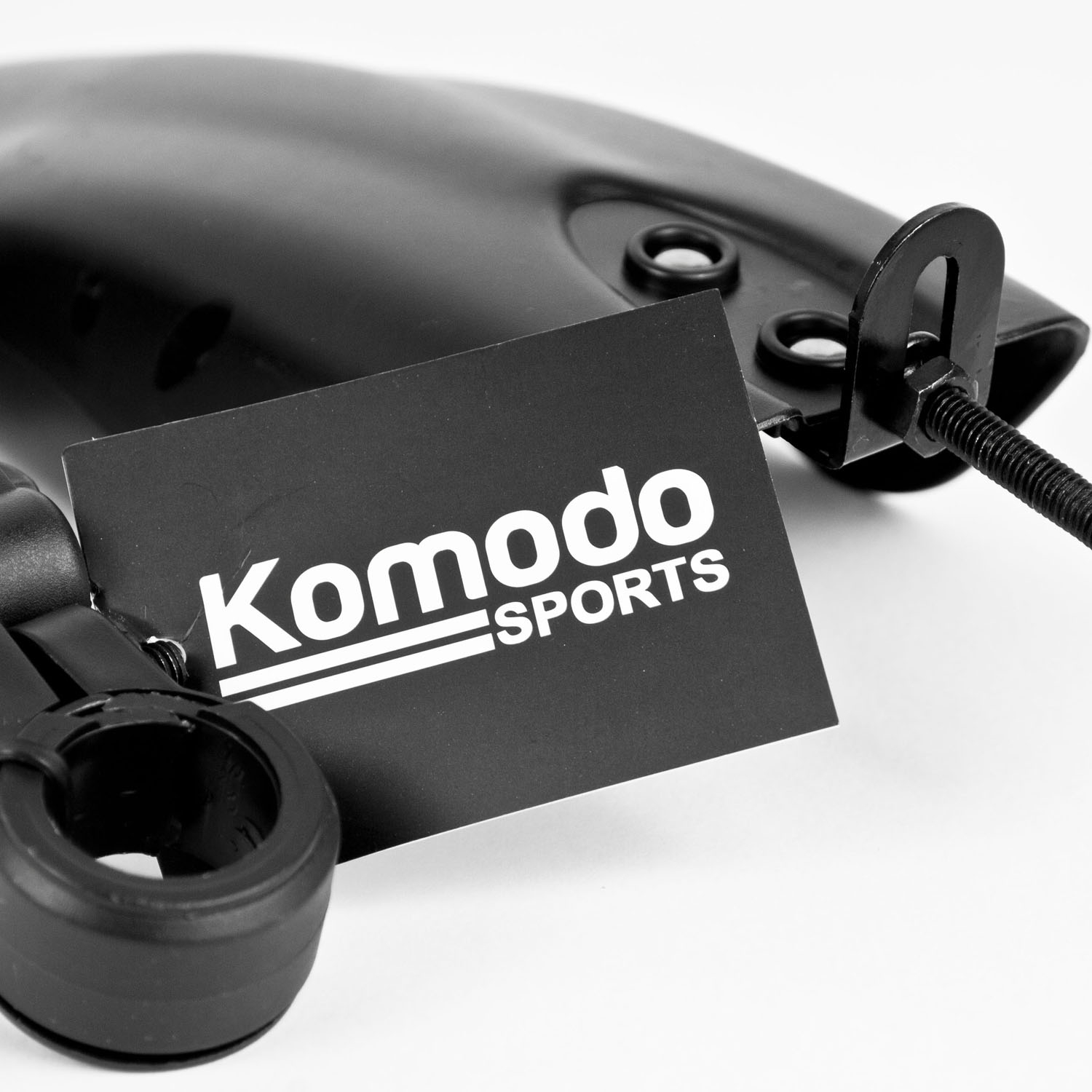 Universal mudguards for 26 inch tyres mounted on a mountain bike, showing front and rear coverage against mud and water.