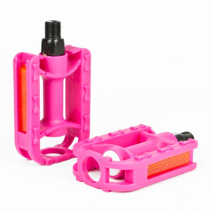 pink bicycle pedals