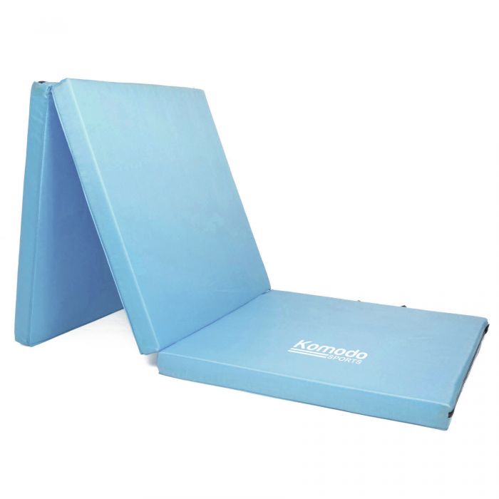 Tri Folding Gym Mat Light Blue